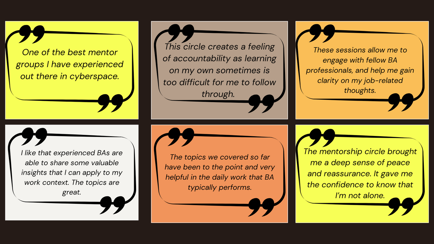 BA Mindset Mentorship Circle (Video Library)