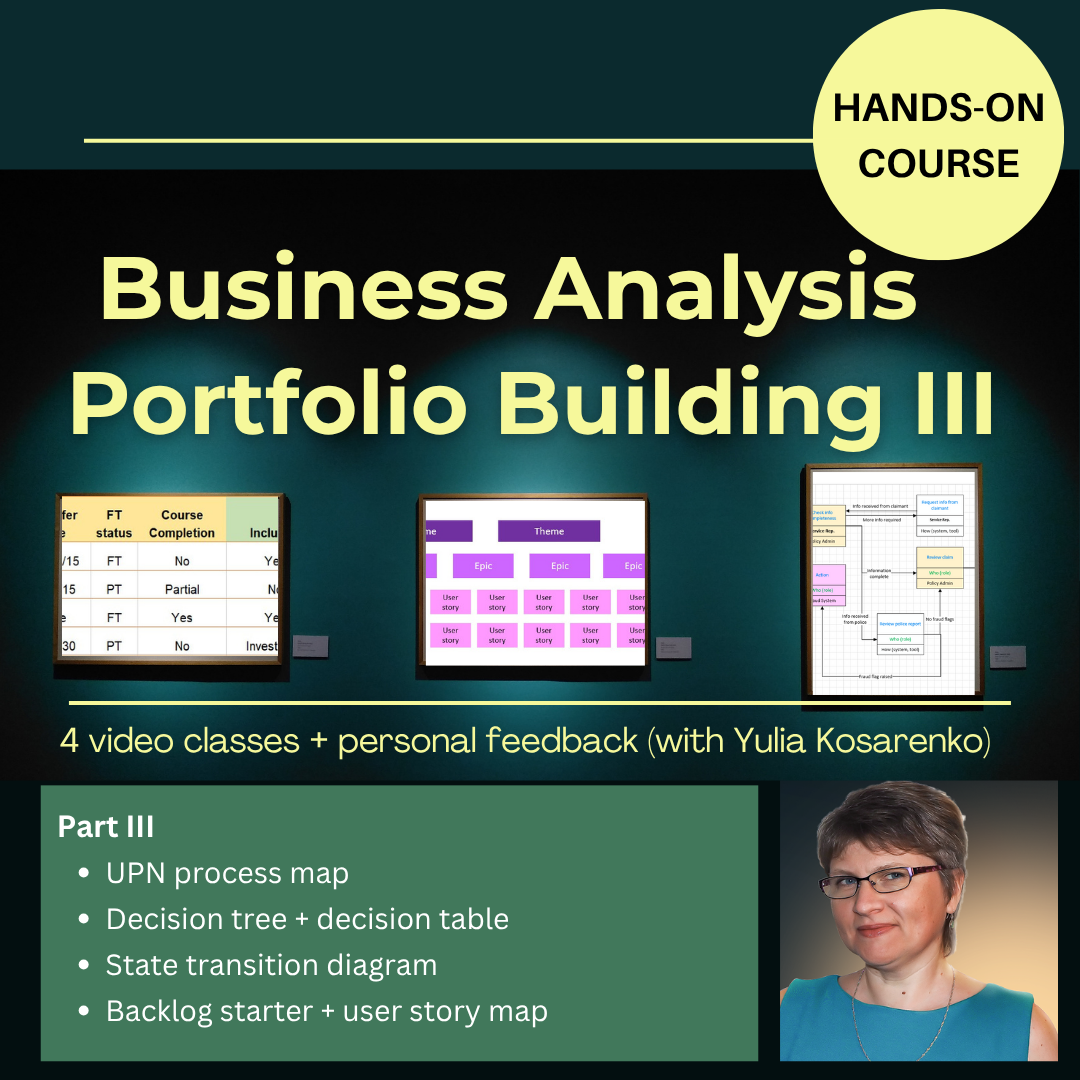 BA Portfolio Building — Part III