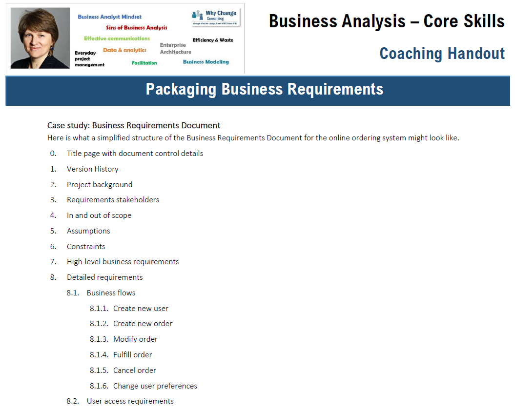 HANDOUTS - Requirements Management
