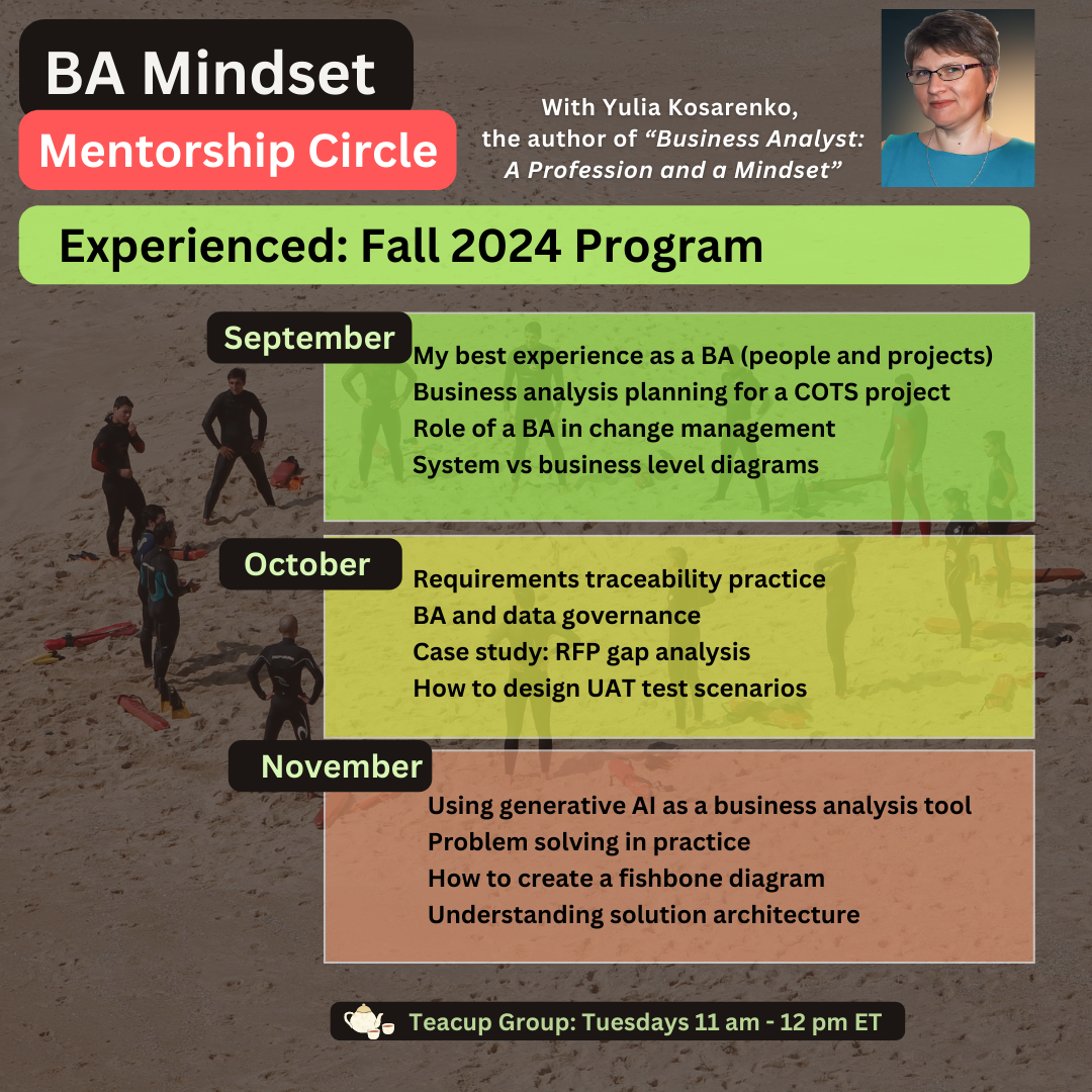 BA Mindset Mentorship Circle (Experienced)