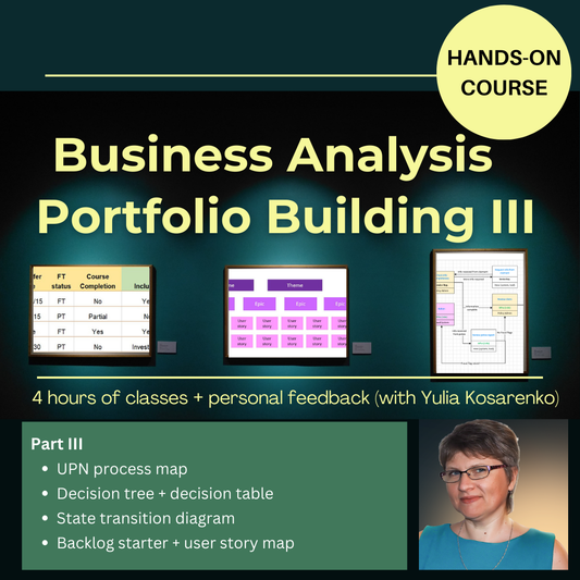 BA Portfolio Building — Part III
