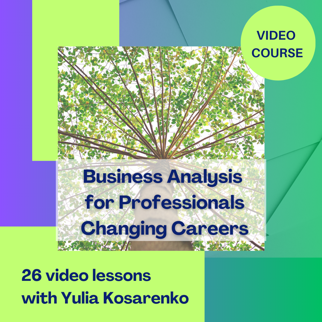 Business Analysis for Professionals Changing Careers - Video Course