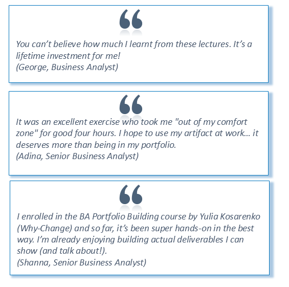 BA Portfolio Building — Part III