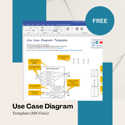 FREE Business Use Case Diagram Template (Visio)